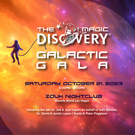 Flyer for the Discovery Galactic Gala